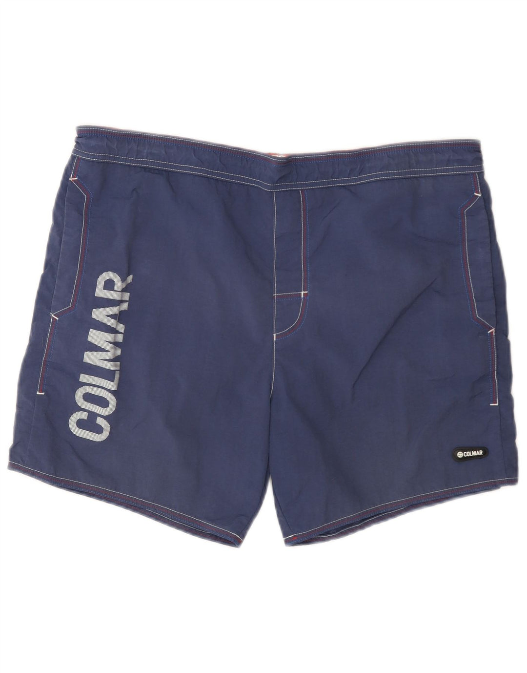 Colmar Herren-Badeshorts mit Grafik, IT 48, Mittel, Marineblau, Polyamid