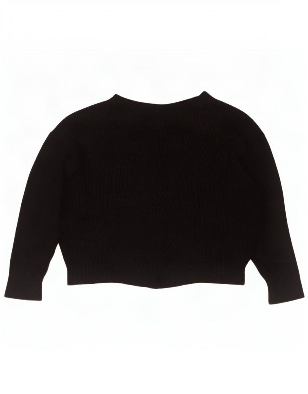 Übergroßer Damen-Pullover mit U-Boot-Ausschnitt von Zara, Gr. 14, mittlere schwarze Viskose