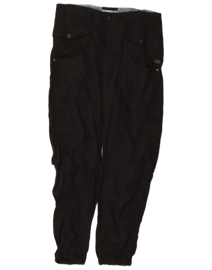 G-Star Damen Jogger-Cargohose W28 L27 Schwarzes Lyocell
