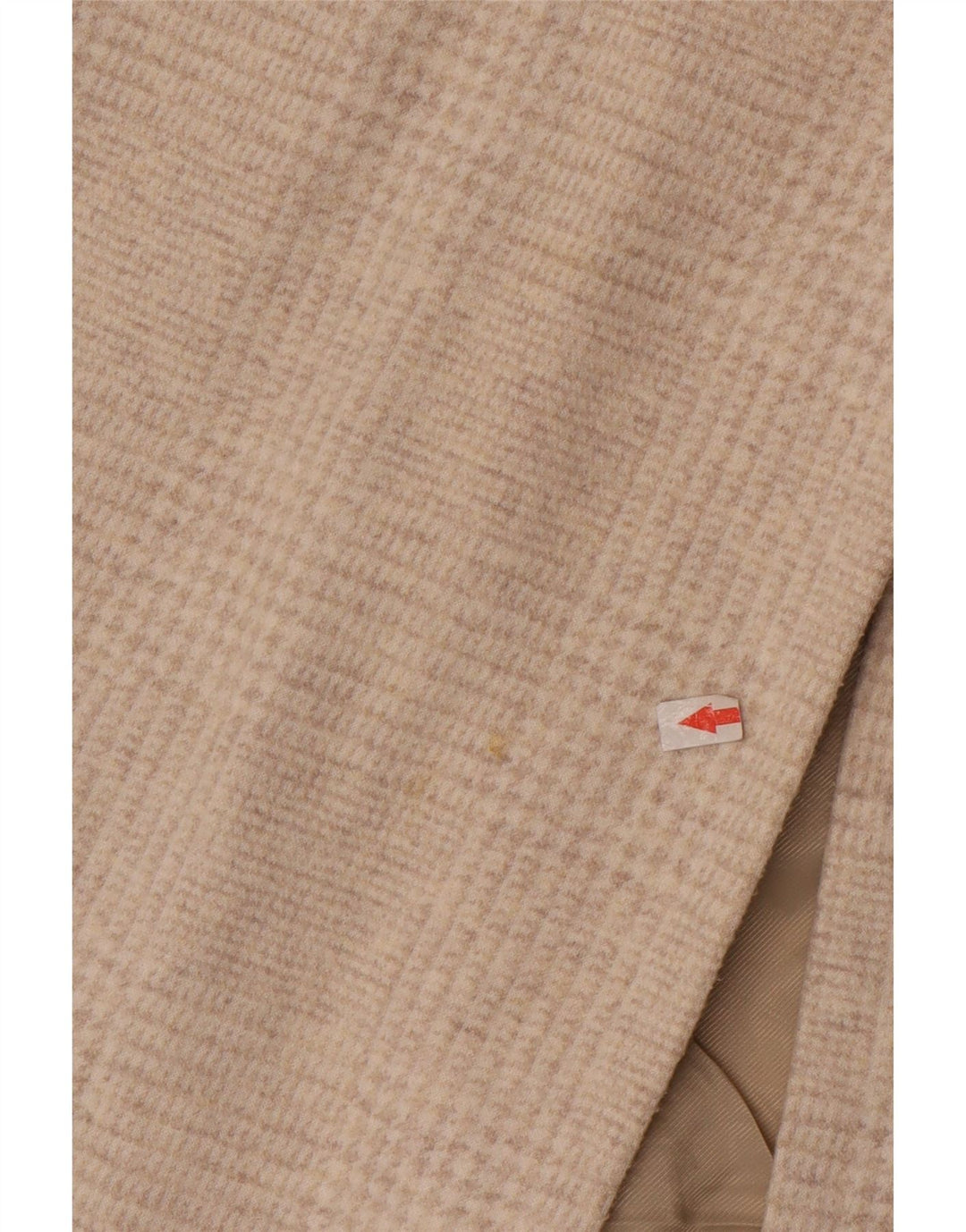 Zara Damen Übergroßer Mantel UK 10 Small Beige Houndstooth