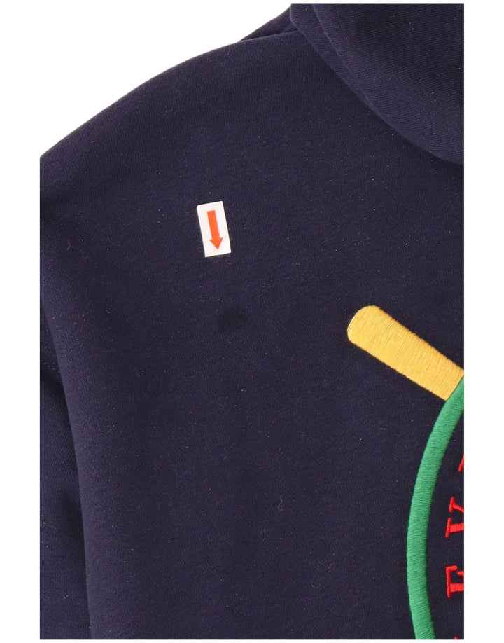 LEVI'S Damen-Kapuzenpullover in Übergröße mit grafischem Reißverschluss, Gr. 10, Marineblau
