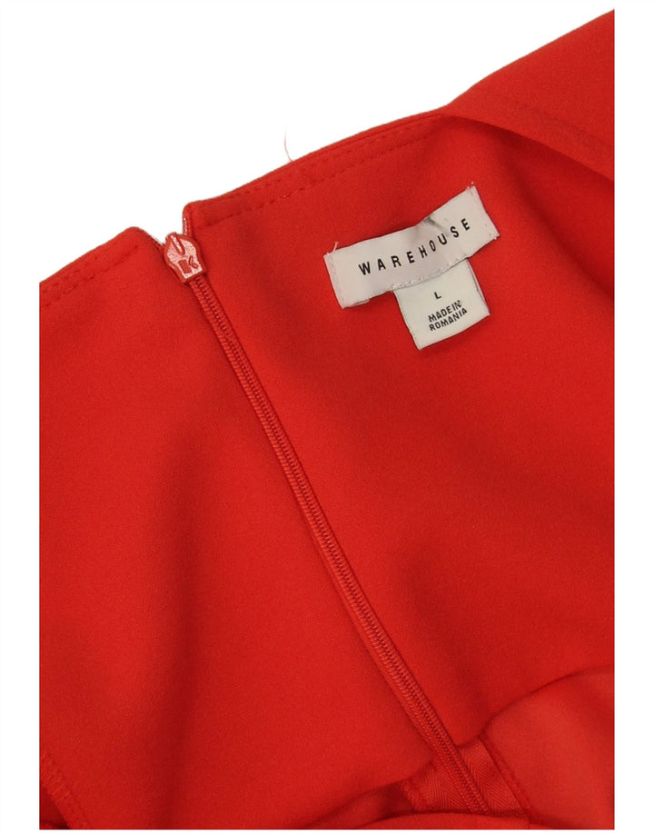 Warehouse Damen-Overall, ärmellos, UK-Größe 44, Größe L, Rot, Polyester