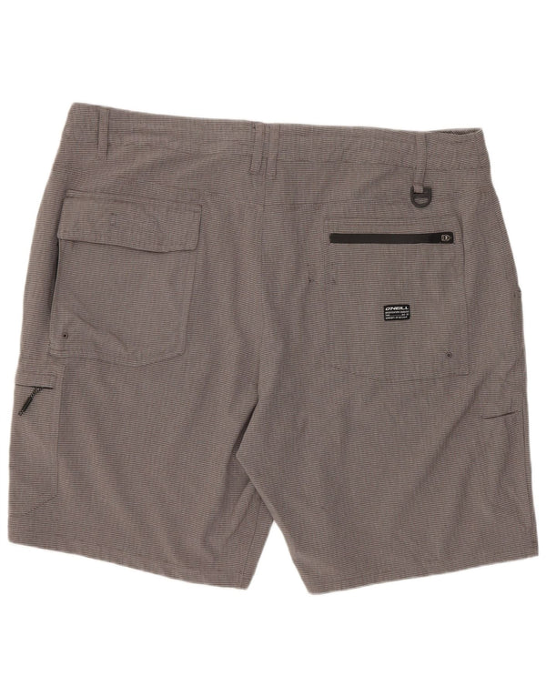 O'Neill Herren Cargoshorts W38 XL Grau gestreift Polyester