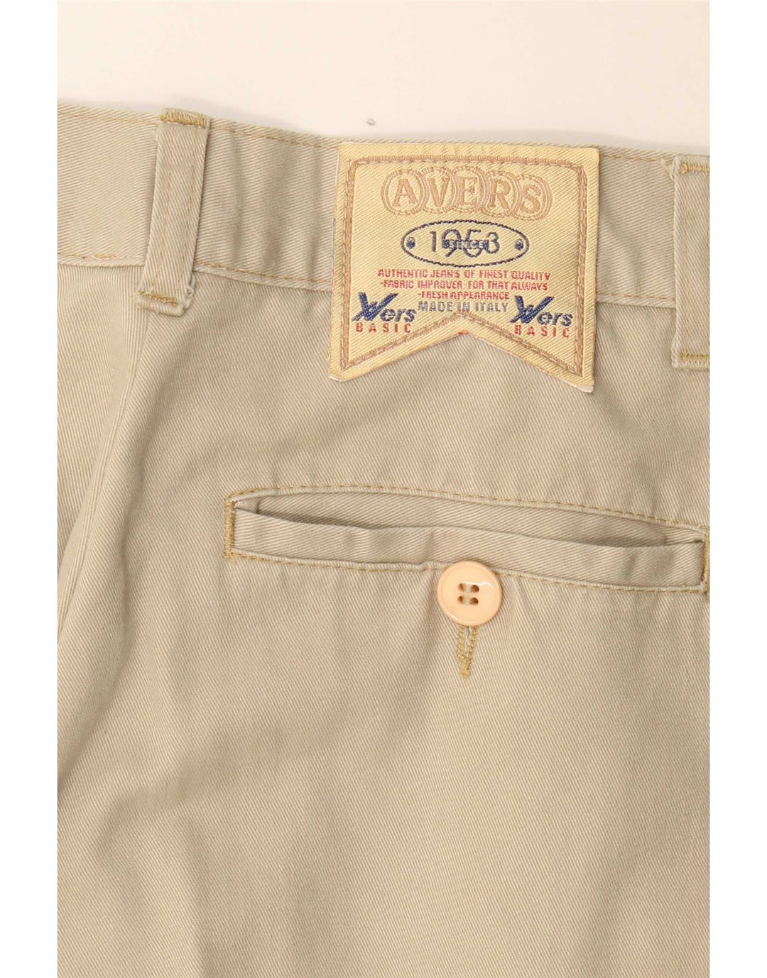 Vintage Herren gerade Cargohose W32 L31 Beige