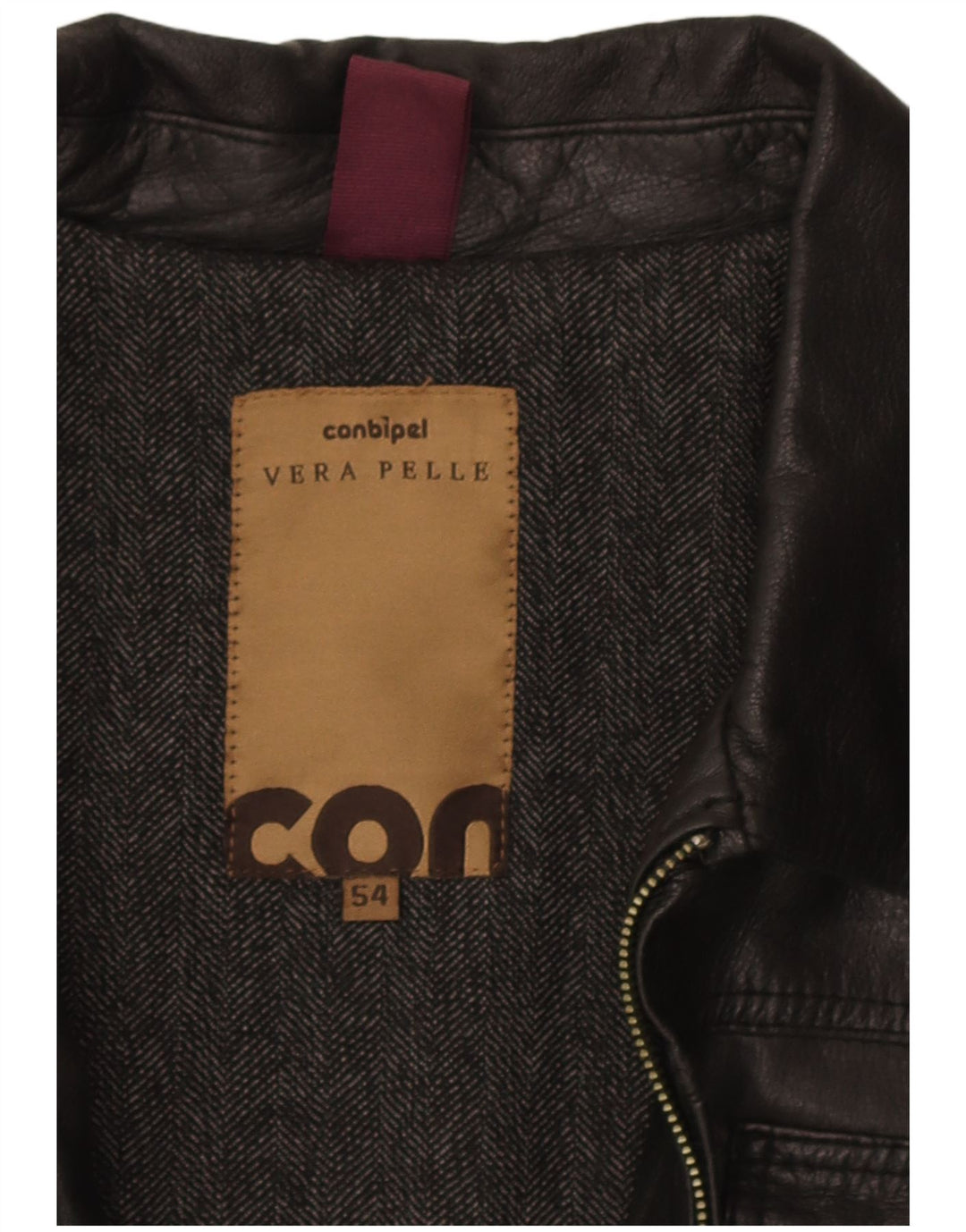 Conbipel Herren Lederjacke IT 54 XL Schwarz