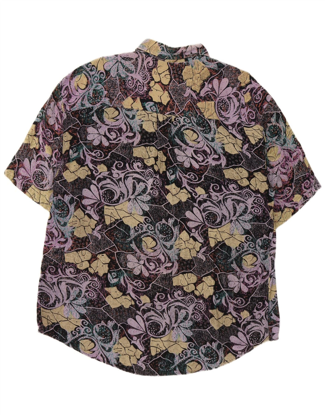 ORSO POETA Herren Kurzarmhemd 2XL Mehrfarbig Paisley Viskose