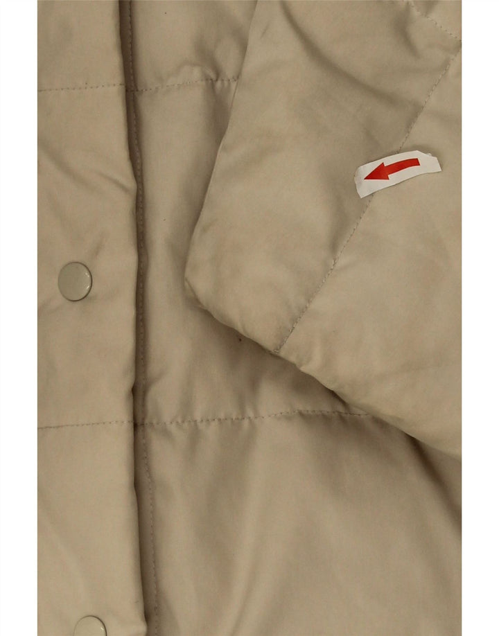 Sergio Tacchini Wattierter Damenmantel mit Kapuze UK 20 2XL Beige