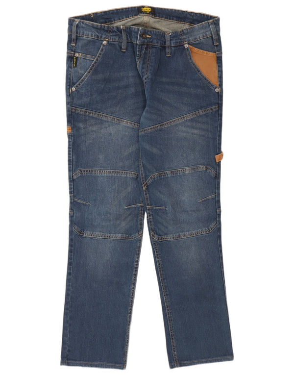 Diadora Herren Cargo Straight Jeans W34 L30 Blau