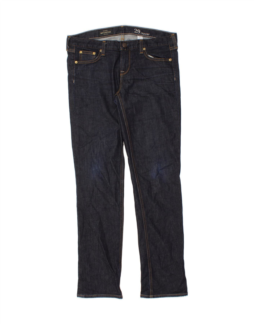 J. CREW Womens Matchstick Regular Slim Jeans W29 L31 Navy Blue Cotton Vintage J. Crew and Second-Hand J. Crew from Messina Hembry 