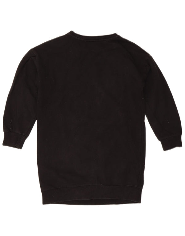 MOSCHINO Grafik-Sweatshirt für Mädchen, 7–8 Jahre, schwarze Baumwolle