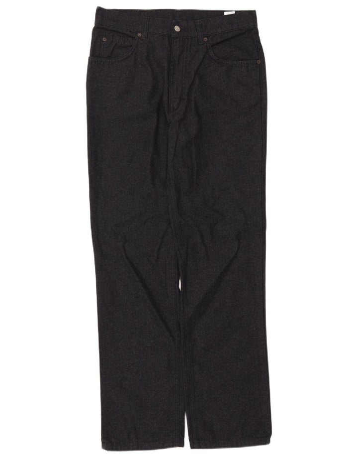 CHAMBERS Mens Straight Casual Trousers IT 48 Medium W32 L31 Navy Blue