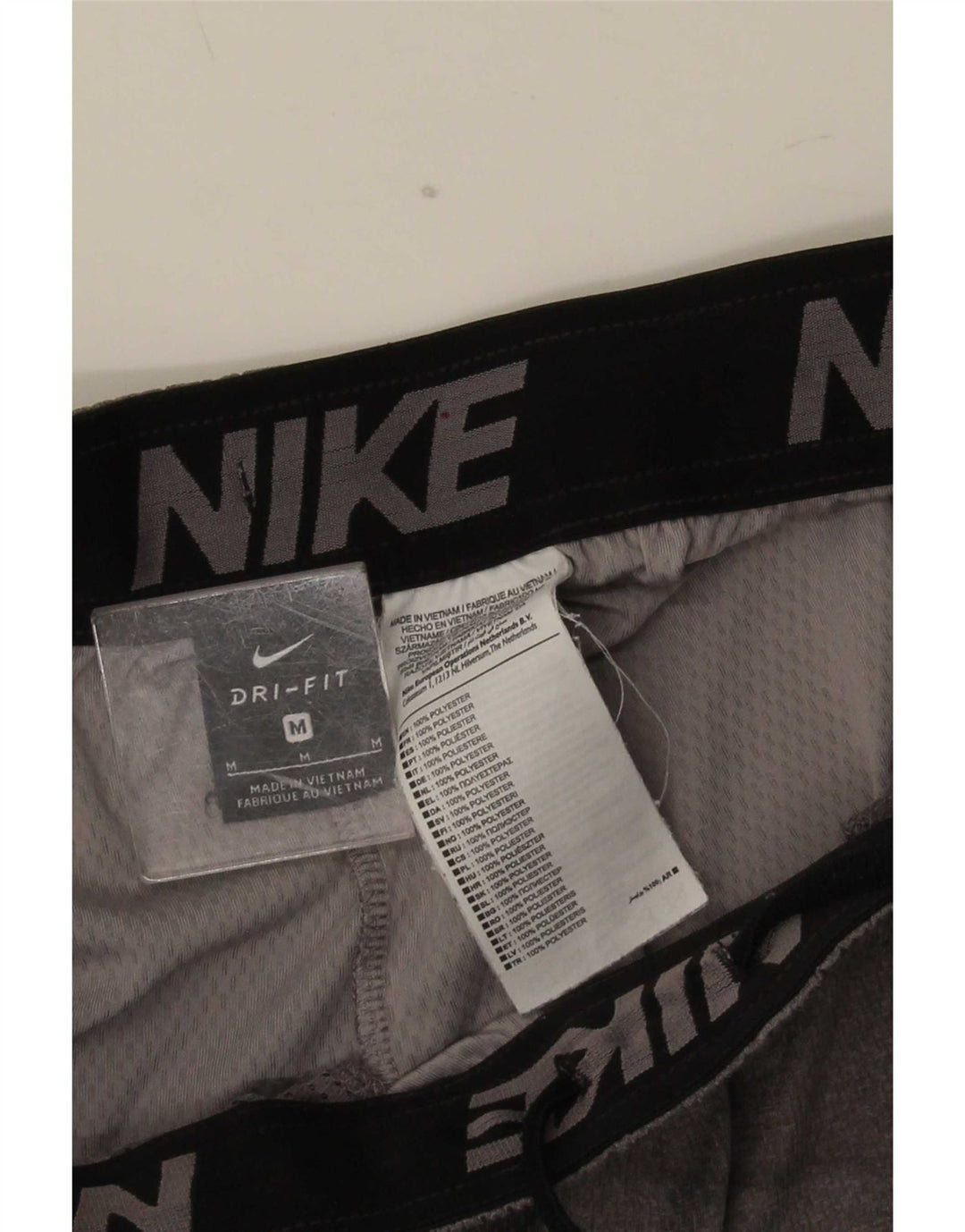 Nike Herren Dri Fit Sportshorts Mittelgraues Polyester
