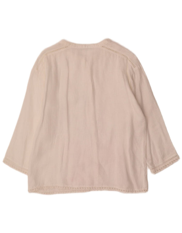 Zara Damen Hemdbluse UK 18 XL Weiß