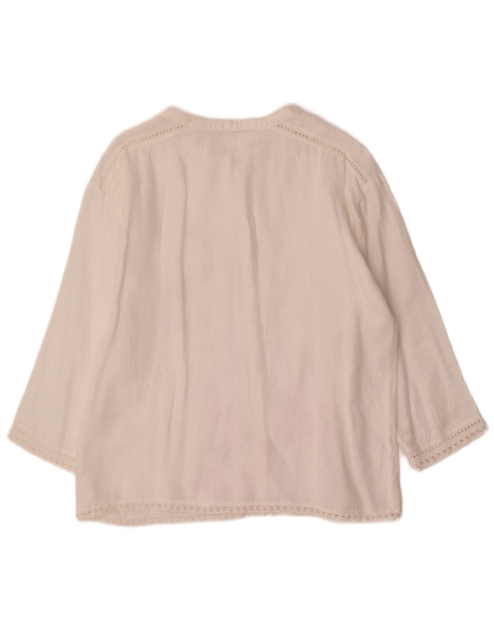 Zara Damen Hemdbluse UK 18 XL Weiß