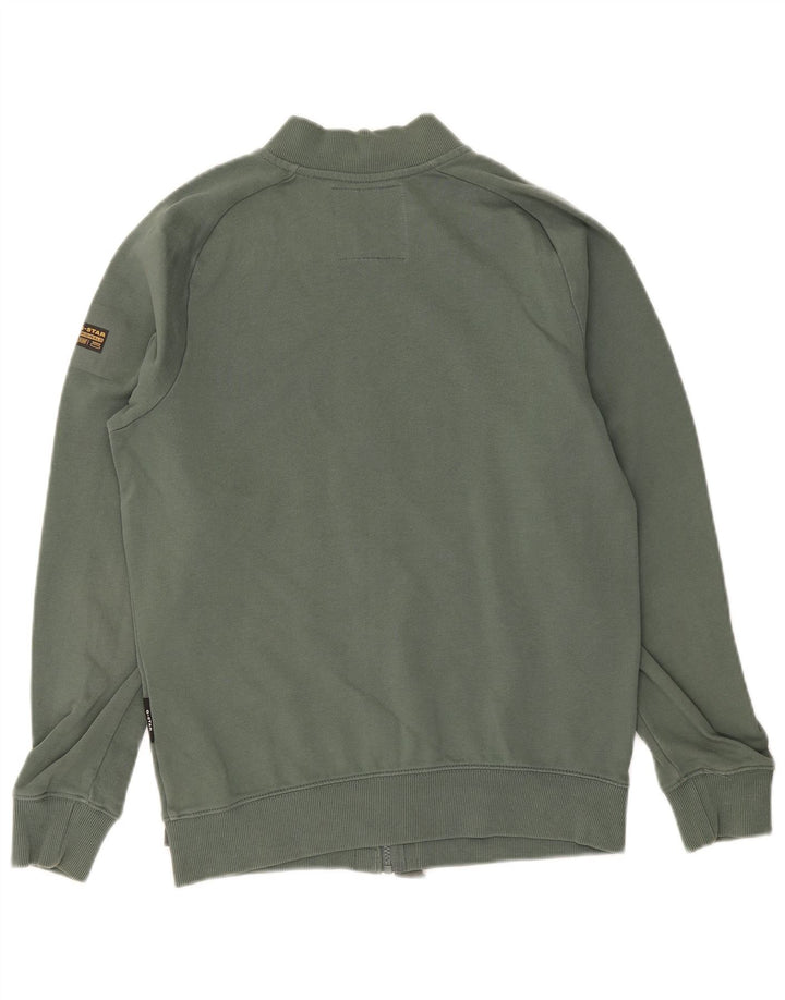 G-Star Herren-Trainingsanzug-Oberteil, Jacke, Größe S, Grün, Baumwolle