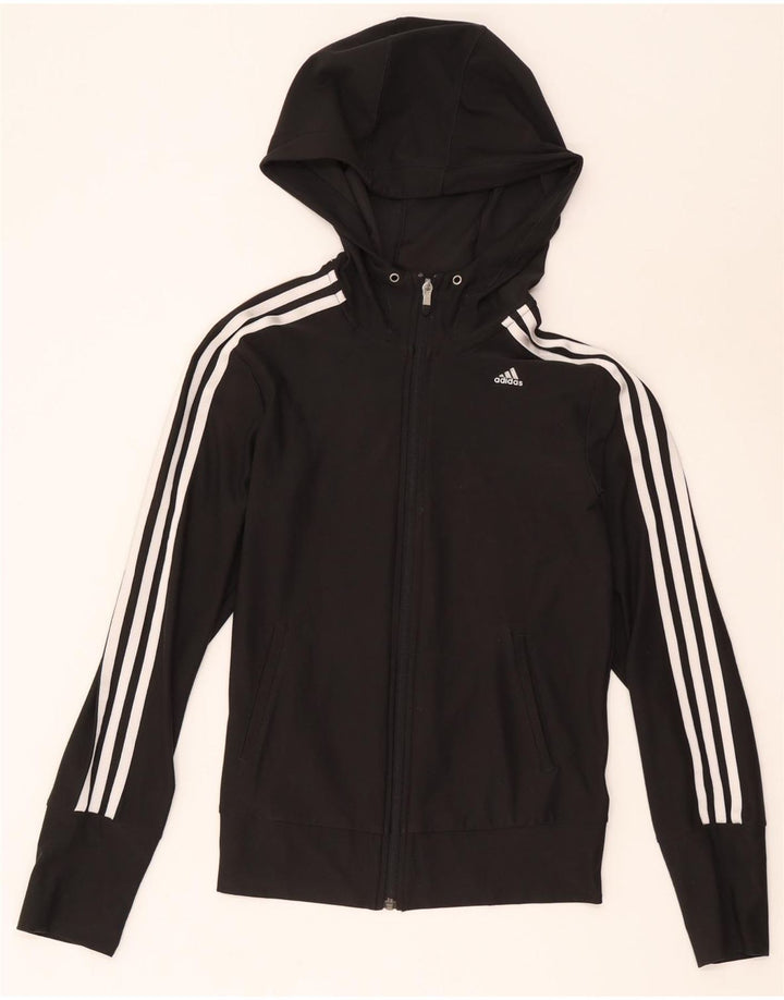 Adidas Damen Climacool Trainingsanzug Top Jacke UK 8/10 Small Schwarz