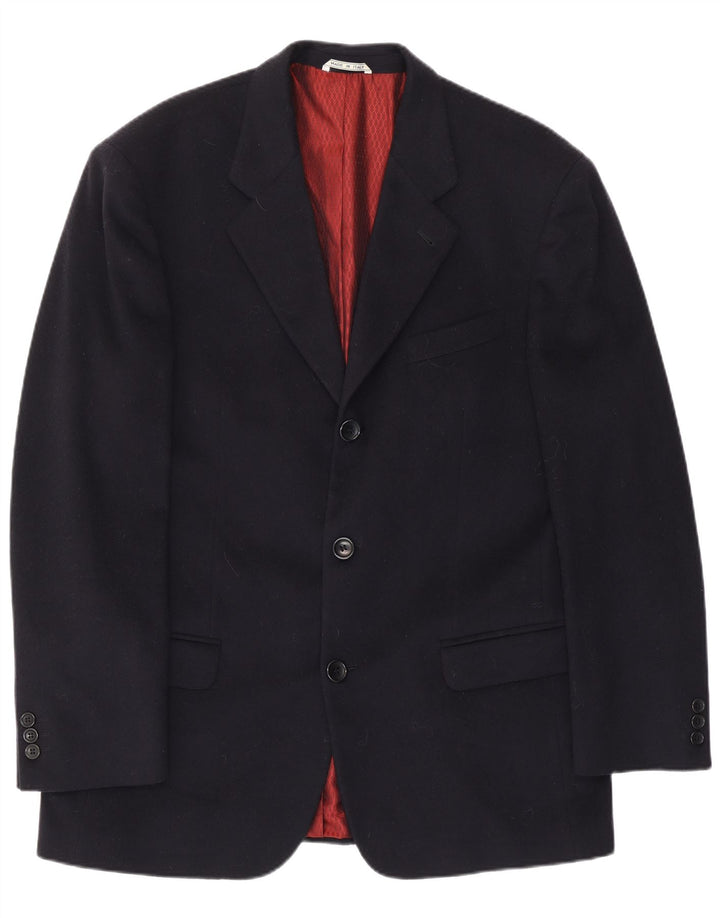Vintage Herren 3-Knopf-Blazerjacke UK 40 Groß Marineblau