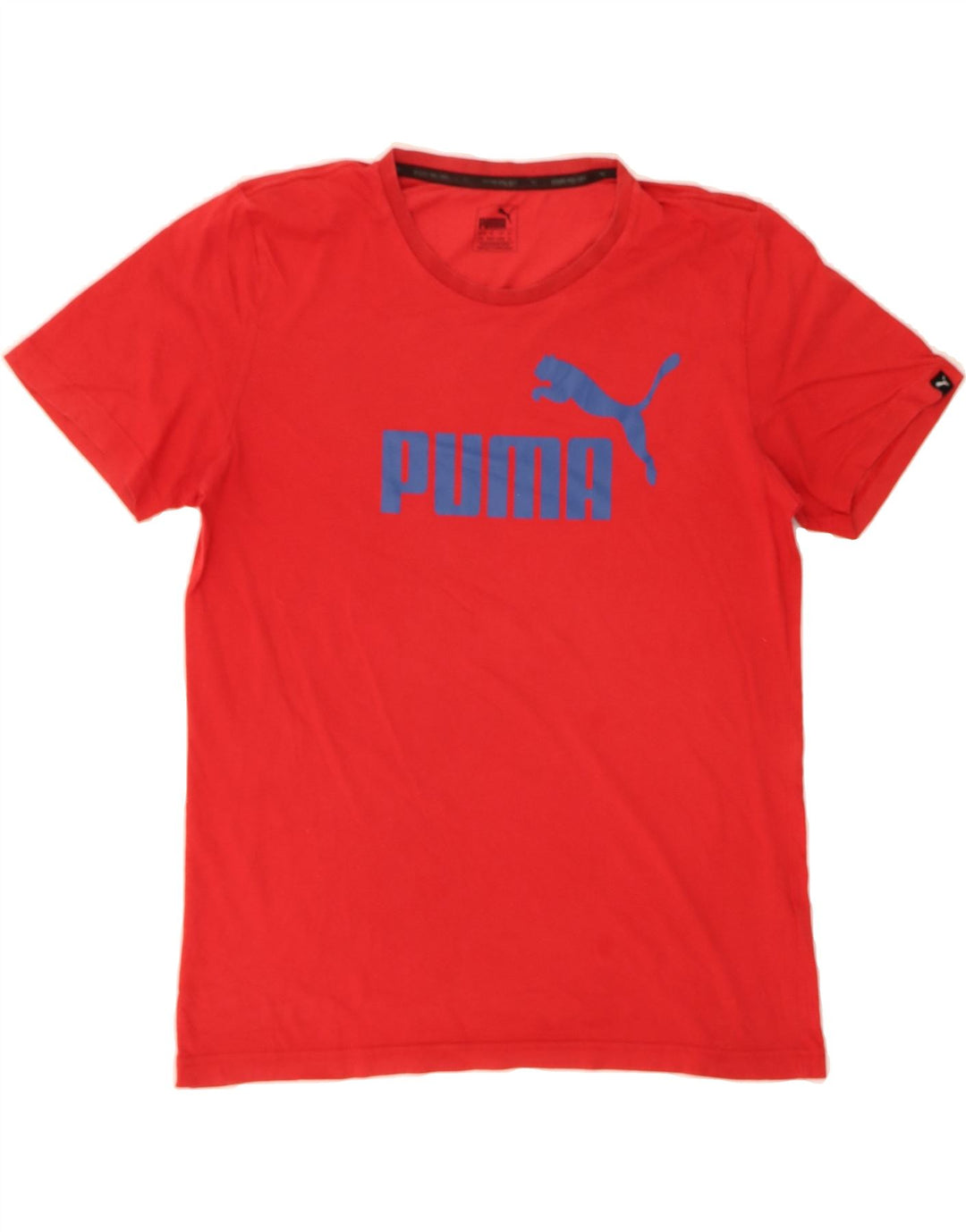 PUMA Mens Graphic T-Shirt Top Medium Red Cotton Vintage Puma and Second-Hand Puma from Messina Hembry 