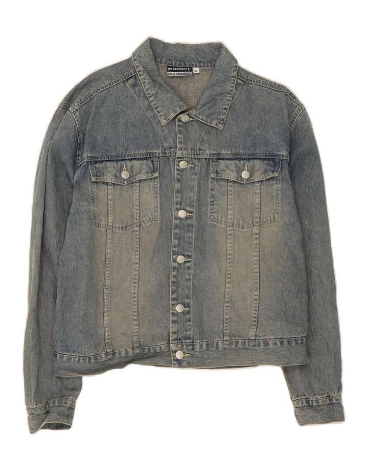 VINTAGE Mens Denim Jacket UK 42 XL Blue Cotton Vintage Vintage and Second-Hand Vintage from Messina Hembry 
