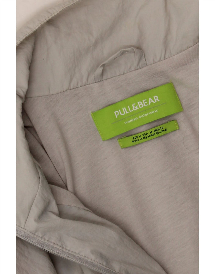 PULL & BEAR Womens Tracksuit Top Jacket UK 14 Medium Grey Colourblock Vintage Pull & Bear and Second-Hand Pull & Bear from Messina Hembry 