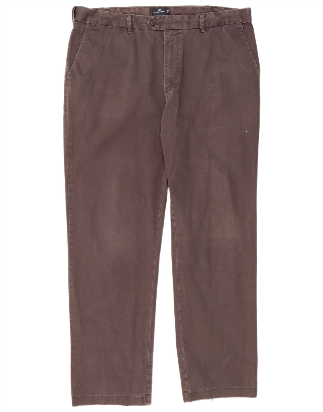 Marks & Spencer Herren Blue Harbour Straight Anzughose W40 L33 Braun