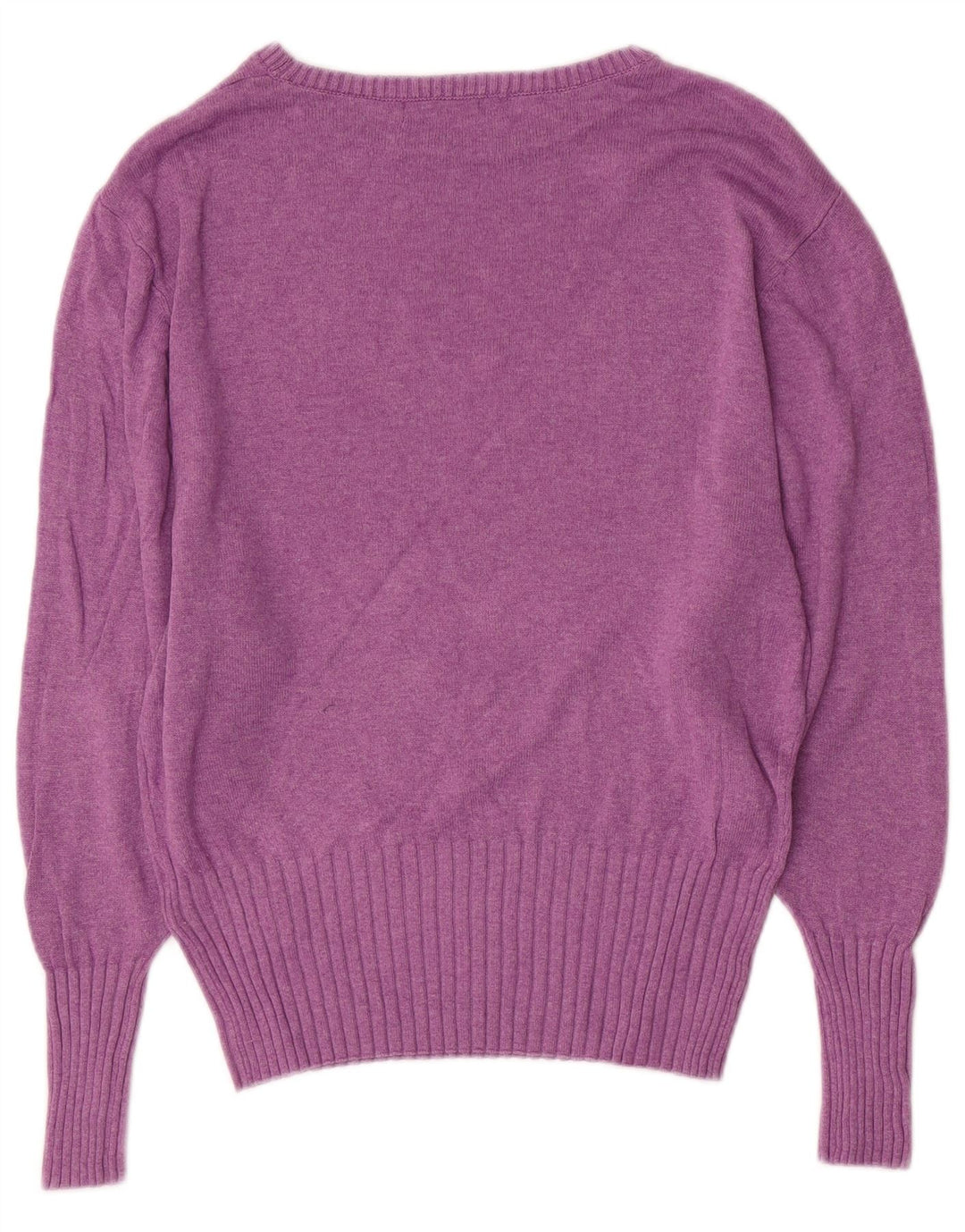 MARKS & SPENCER Damen-Pullover mit U-Boot-Ausschnitt, UK 10, Größe S, Lila, Viskose