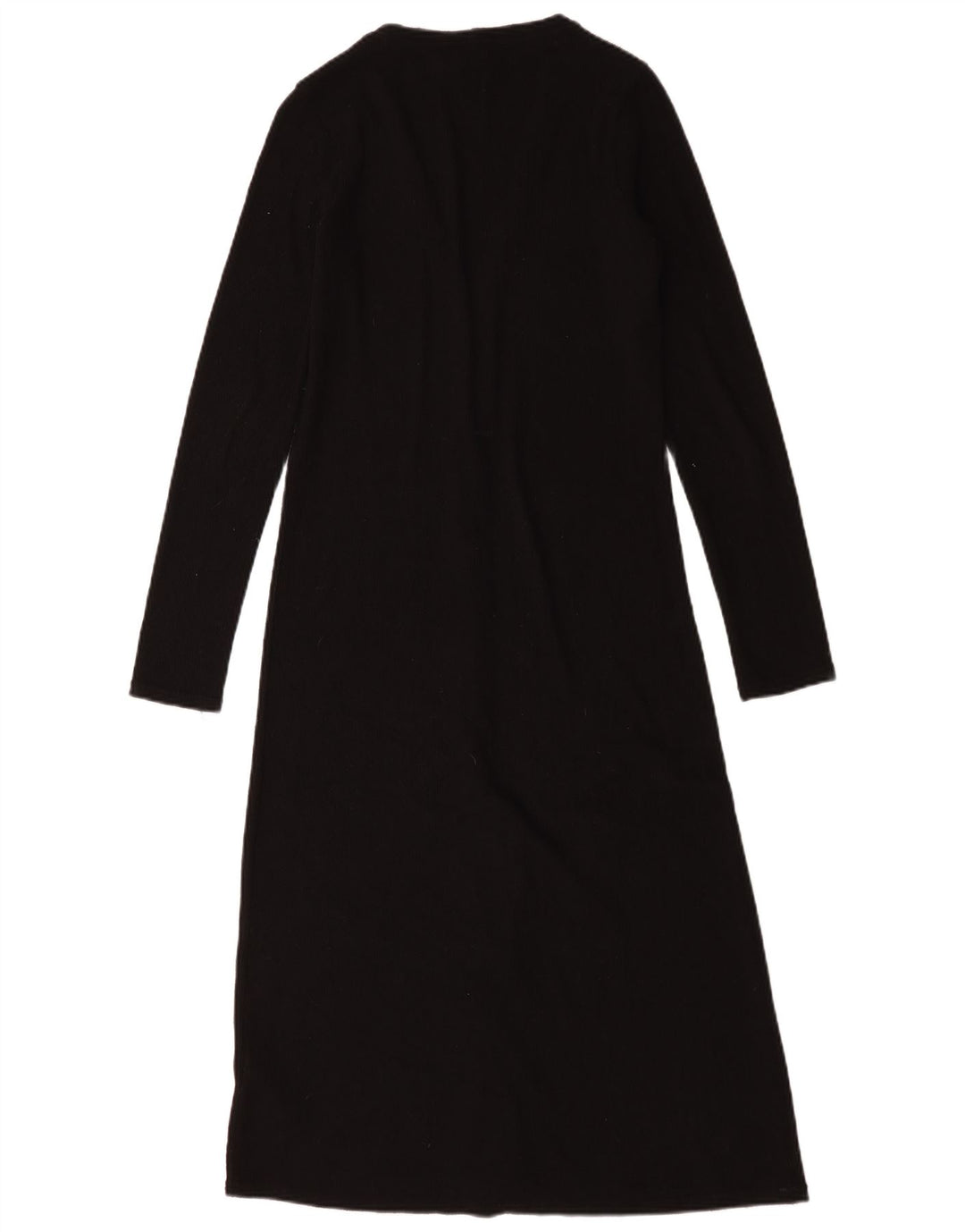 Zara Damen Longline-Cardigan-Pullover UK 10 Small Schwarz Polyester