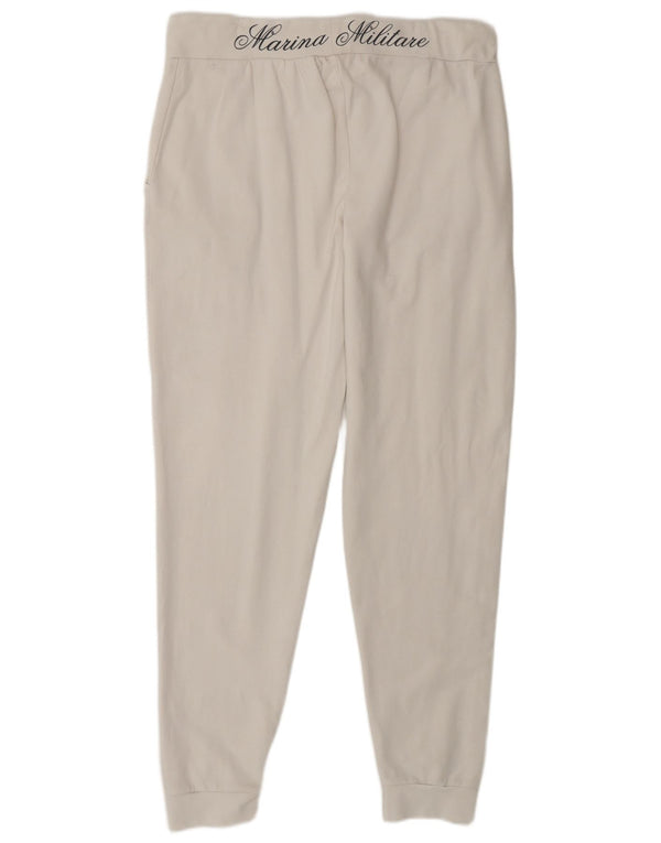 MARINA MILITARE Damen Trainingshose Jogger UK 16 Large Weiß