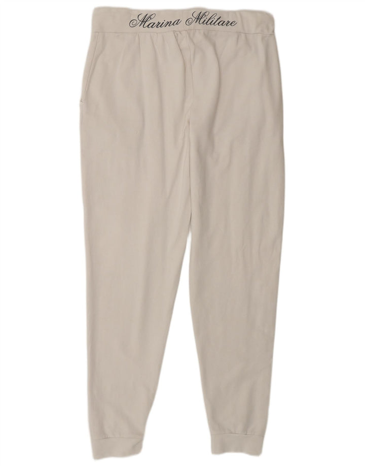 MARINA MILITARE Damen Trainingshose Jogger UK 16 Large Weiß