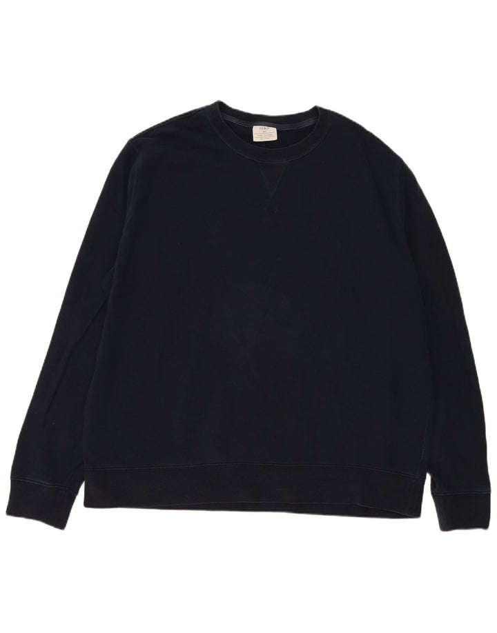 Marks & Spencer Herren-Sweatshirt mit regulärer Passform, 3XL, Marineblau, Baumwolle