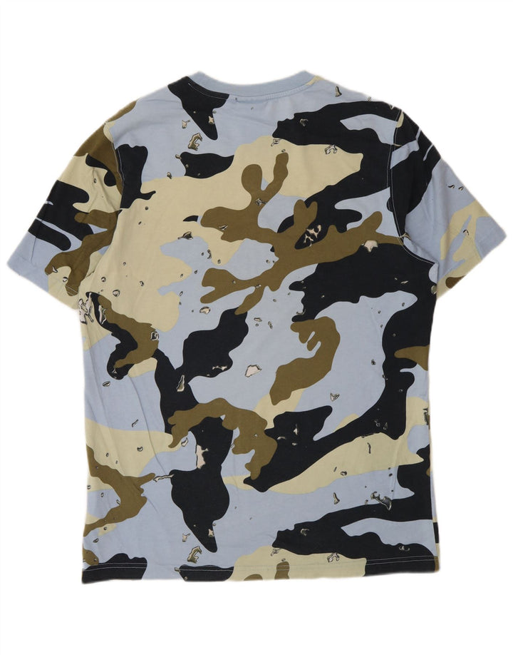 Adidas Herren T-Shirt Top Medium Mehrfarbig Camouflage Baumwolle