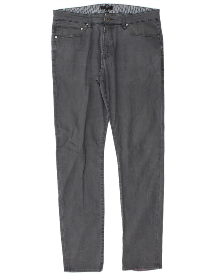 Ted Baker Herren Skinny Freizeithose W34 L32 Grau