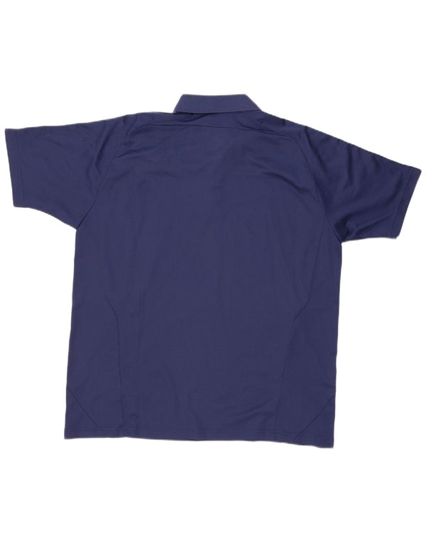 Adidas Herren Climalite Poloshirt UK 48/50 XL Marineblau Polyester