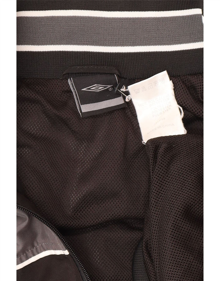 Umbro Herren-Trainingsanzug mit grafischem Oberteil, großes graues Farbblock-Polyester