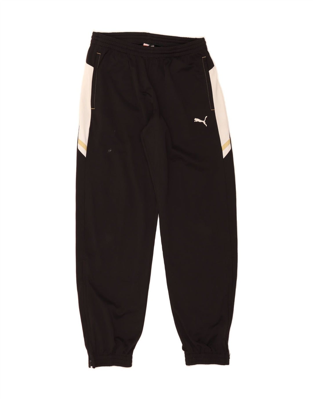 PUMA Mens Tracksuit Trousers Joggers Medium  Black Colourblock Polyester Vintage Puma and Second-Hand Puma from Messina Hembry 