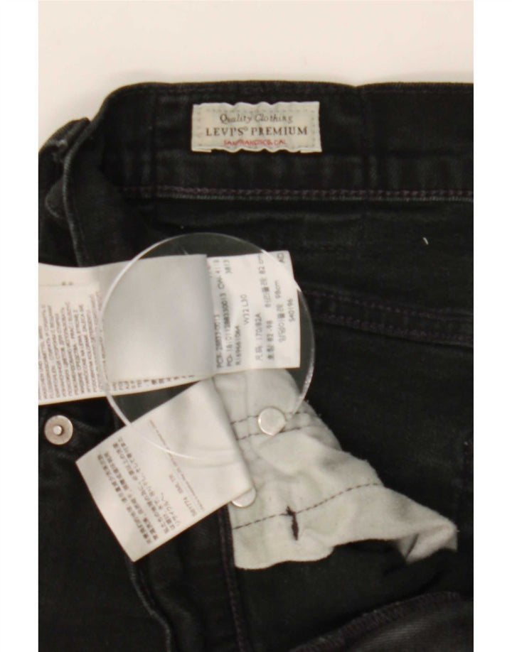 Levi's Damen Slim Jeans W32 L27 Schwarze Baumwolle