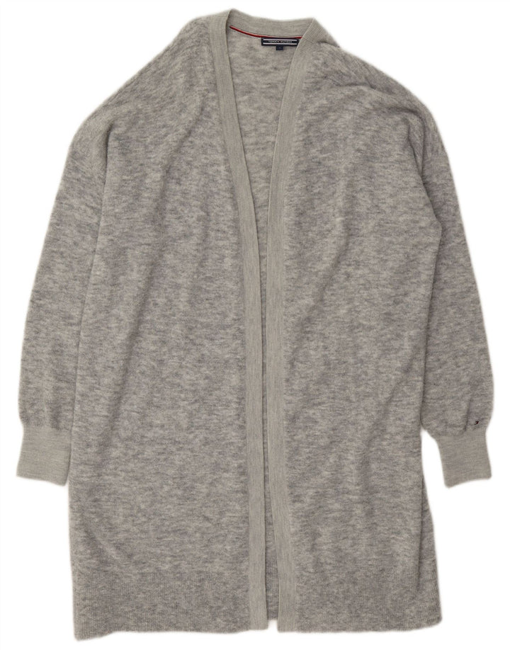 Tommy Hilfiger Damen-Strickjacke, übergroß, lang, Gr. 10, klein, Grau