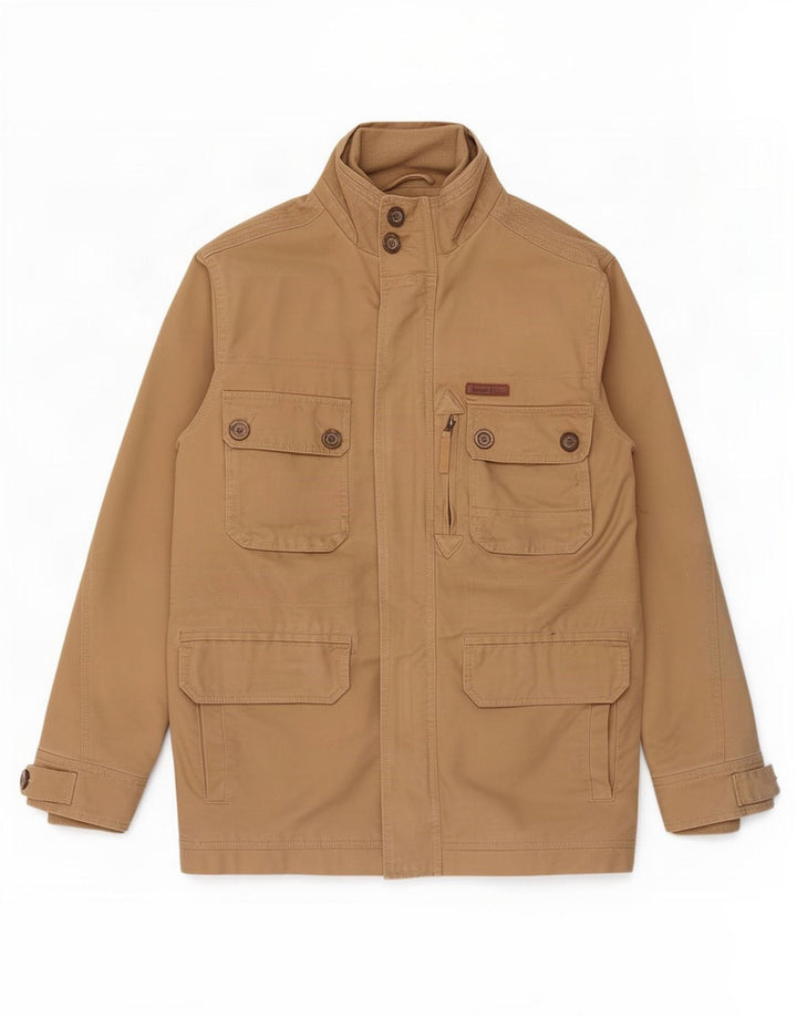 Weird Fish Herren Utility Jacke UK 36 Small Braun