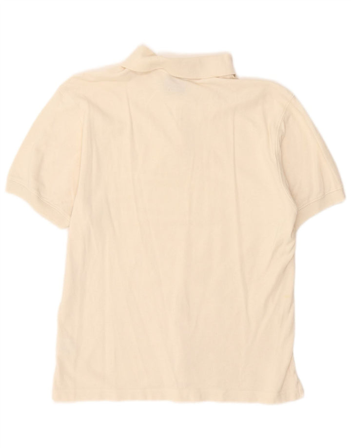 Champion Herren-Poloshirt, Größe S, cremefarbene Baumwolle