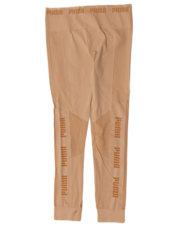Puma Damen Graphic Leggings UK 12 Medium Beige