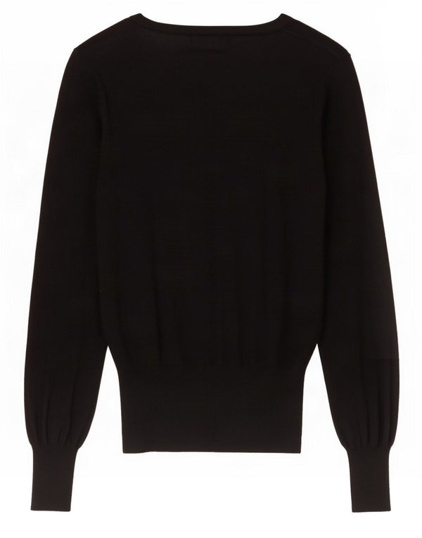 Marks & Spencer Damen-Cardigan-Pullover UK 10 Small Schwarze Viskose