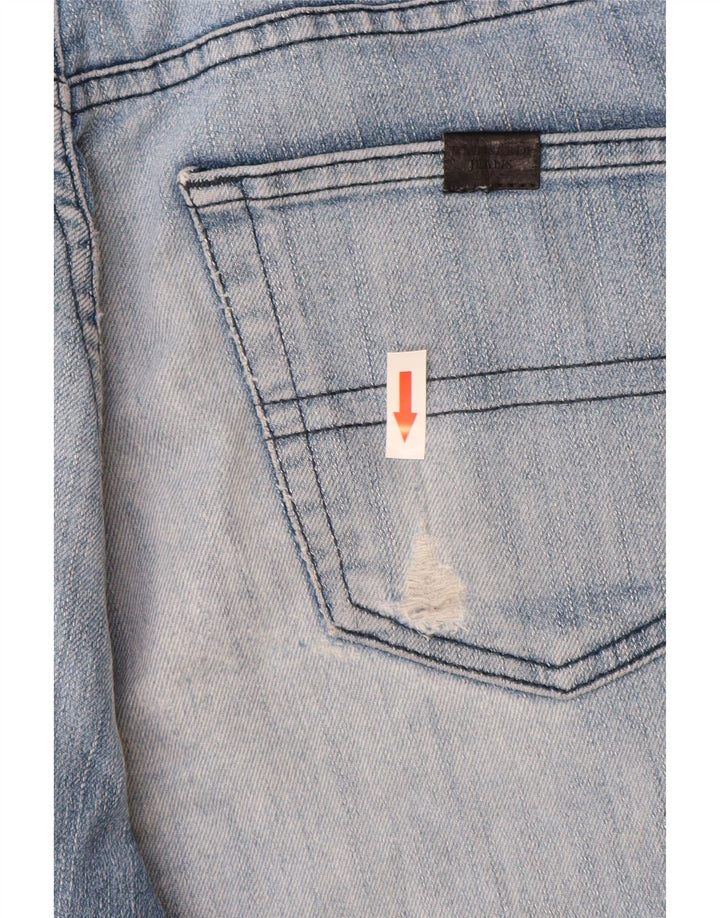 Trussardi Herren Jeansshorts W30 mittelblaue Baumwolle