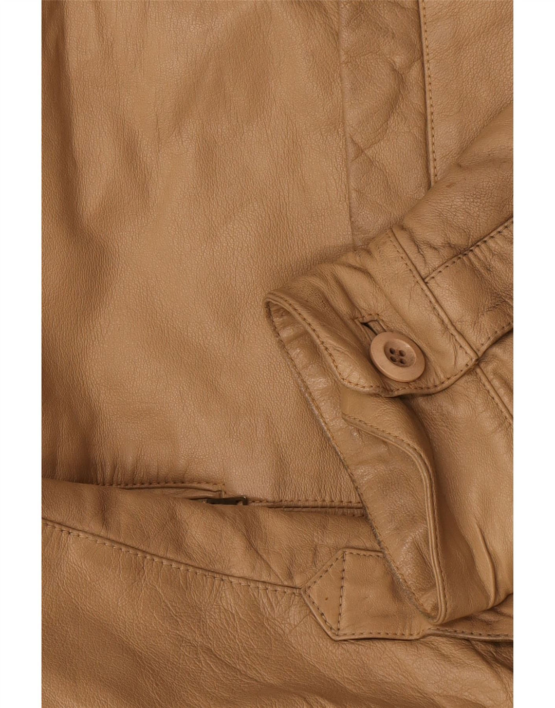 Vintage Herren Lederjacke IT 52 XL Beige