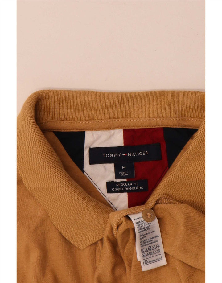 Tommy Hilfiger Herren-Poloshirt mit normaler Passform, mittelbraune Baumwolle