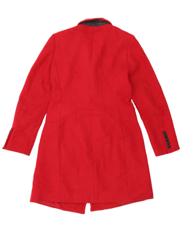 Marks & Spencer Damen Übergroßer Zweireihermantel UK 10 Small Rot