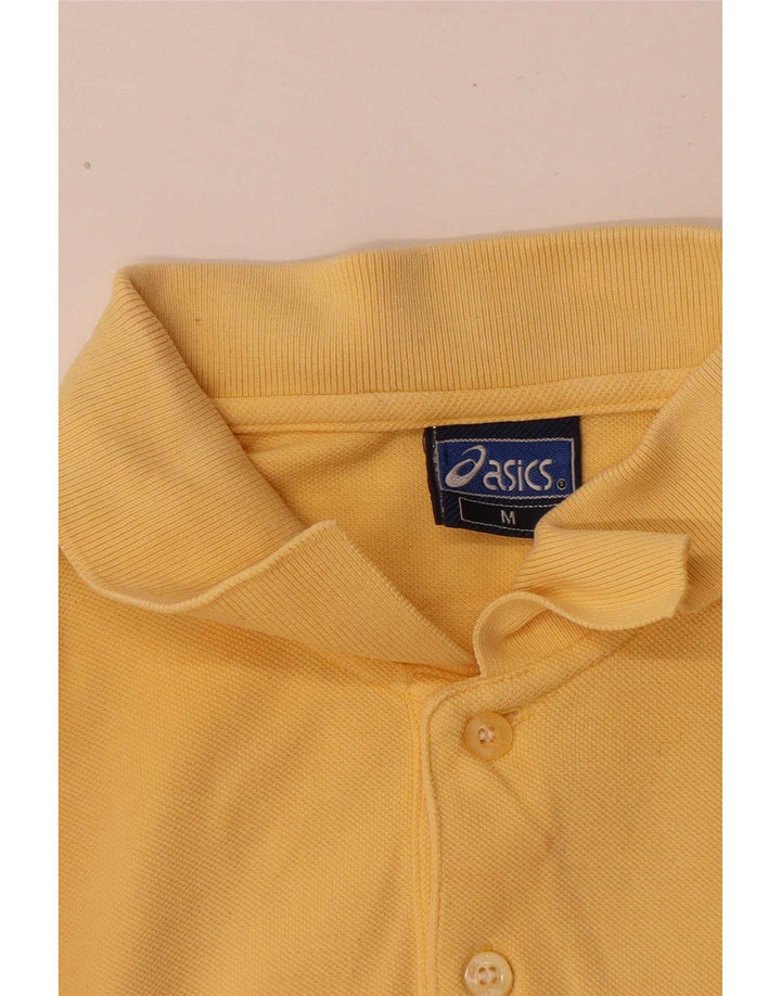 Asics Herren-Poloshirt aus mittelgelber Baumwolle