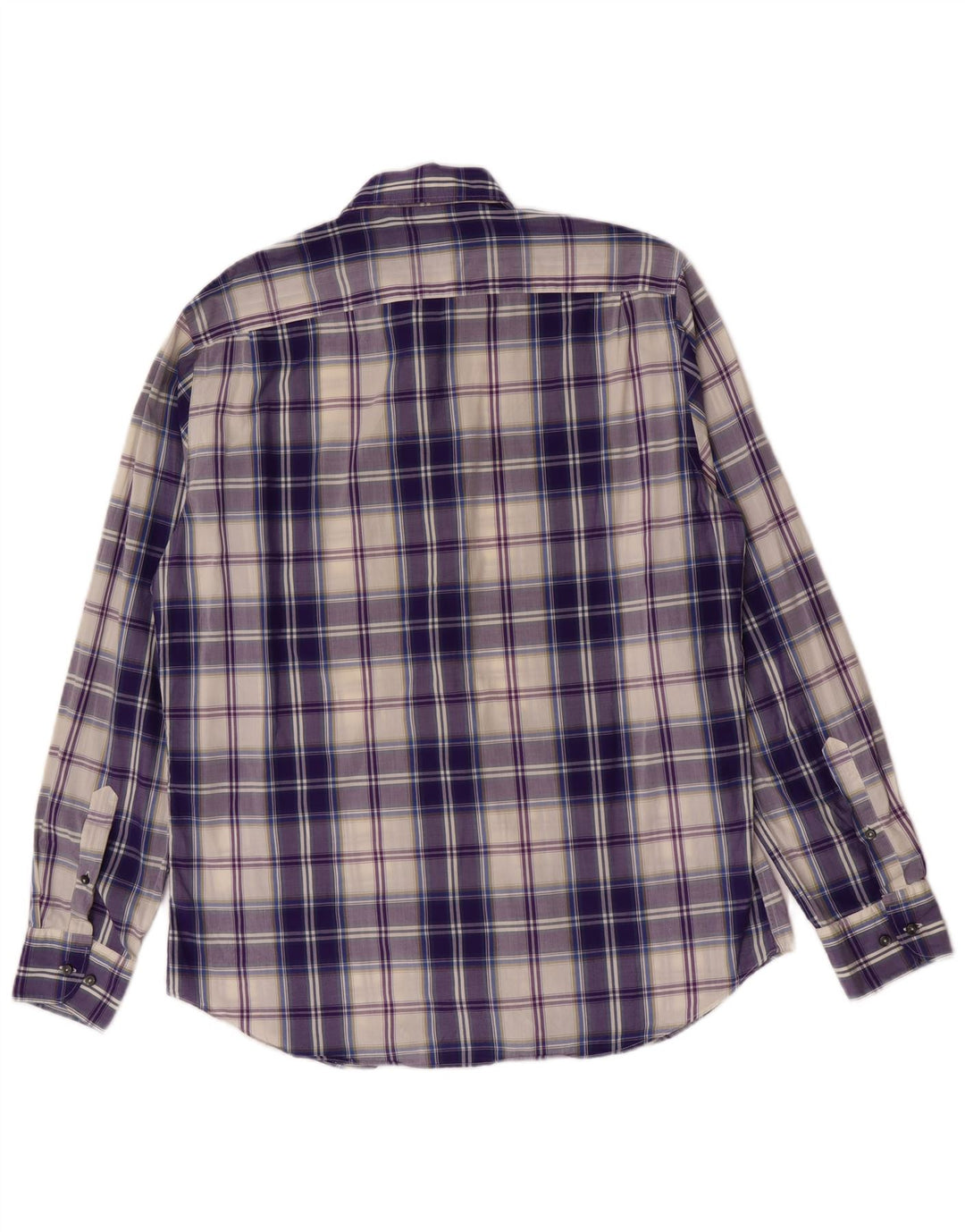 Massimo Dutti Herrenhemd, groß, lila kariert