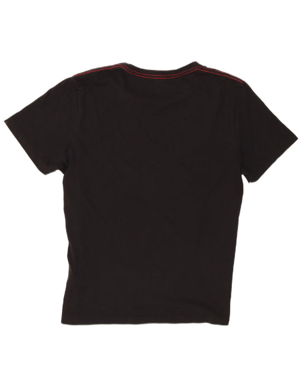 Gant Herren Grafik T-Shirt Top 2XL Schwarz Baumwolle