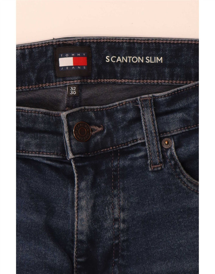 Tommy Hilfiger Herren Stanton Slim Jeans W32 L30 Blaue Baumwolle