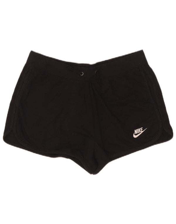 Nike Damen Sportshorts UK 14 Large Schwarz Polyester